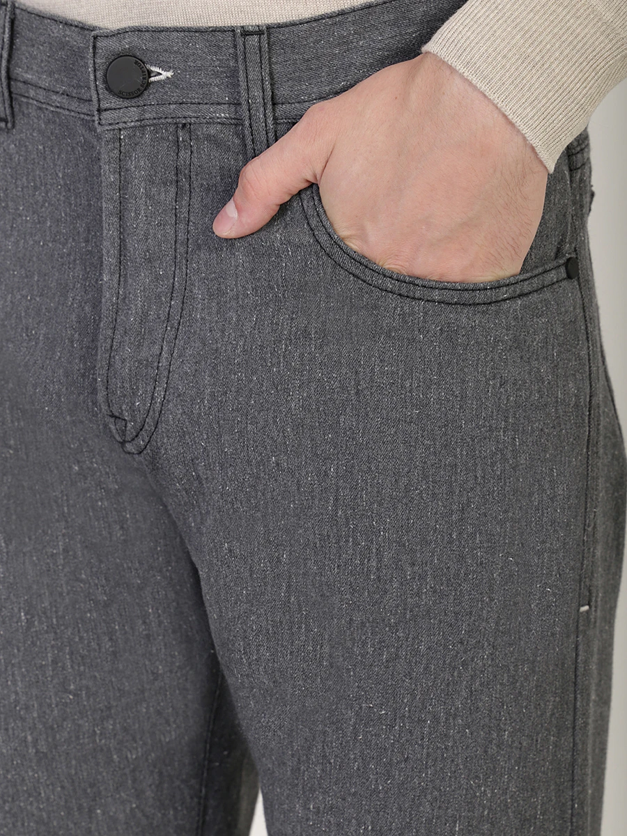 Джинсы прямого кроя хлопковые SCISSOR SCRIPTOR CONSTANTINO ST T73 W2 Серый  Фото 5