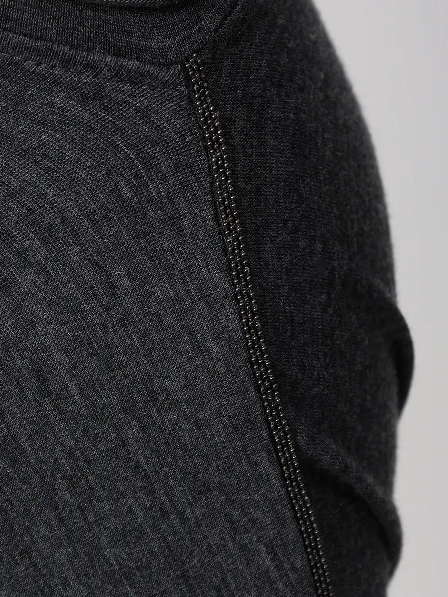 Платье шерстяное BRUNELLO CUCINELLI M0R25A4381 C6580 Серый  Фото 6