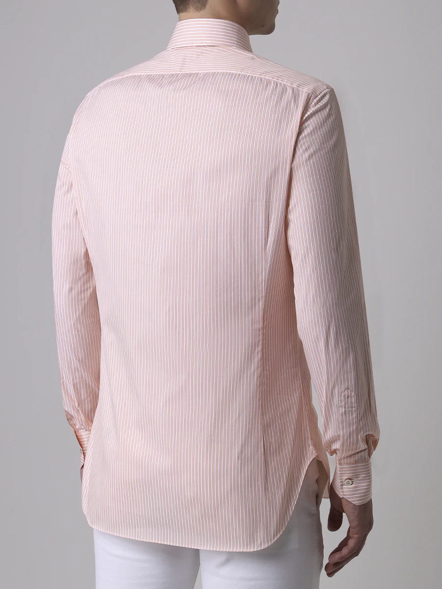 Рубашка хлопковая Regular Fit KITON UCCH0688706000, размер 50, цвет оранжевый - фото 3