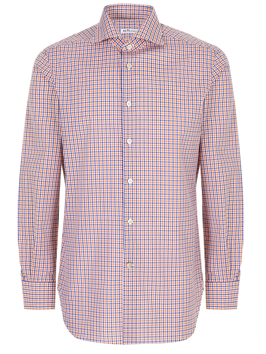 

Рубашка хлопковая Slim Fit, Клетка, UCCH0694112000