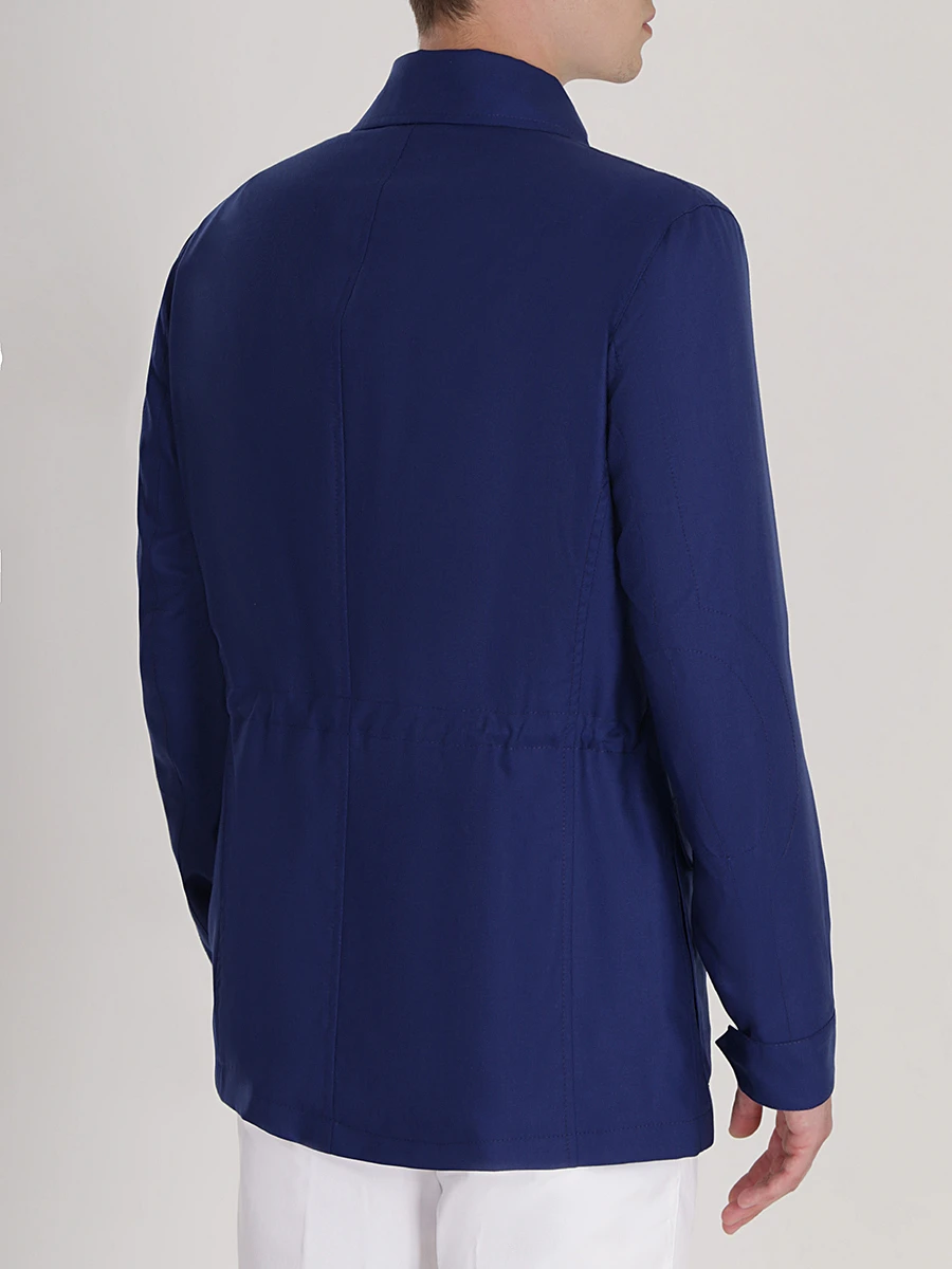 Куртка классическая кашемировая KITON UW0565 8R86168R5311 Синий  Фото 3