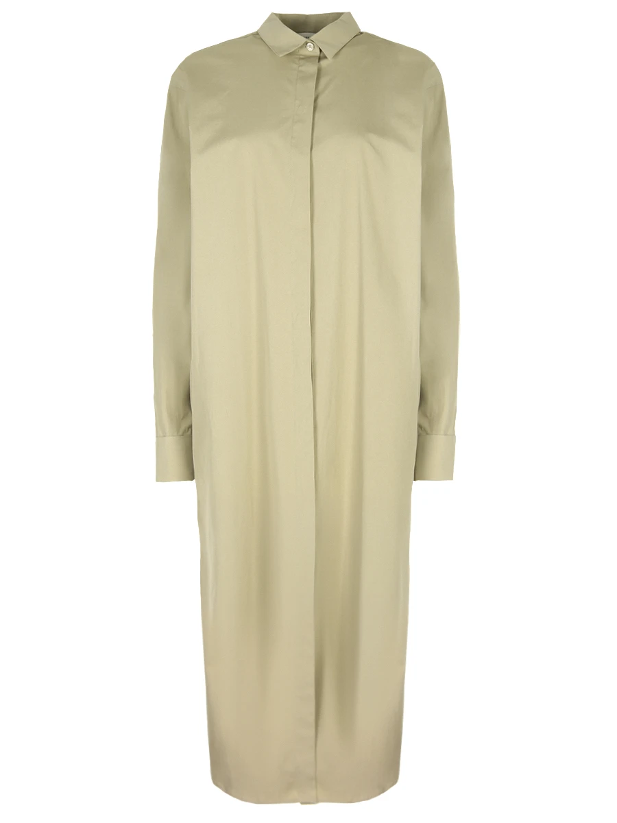 

Платье-рубашка хлопковое, Бежевый, D1149/3012/311