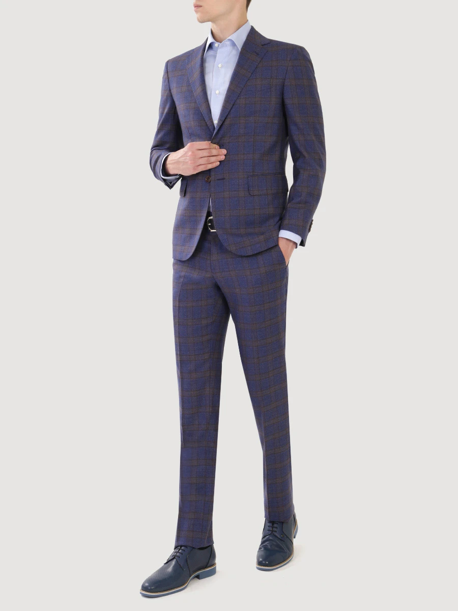 Костюм классический шерстяной STILE LATINO 1VAW51/B24 Клетка  Фото 2