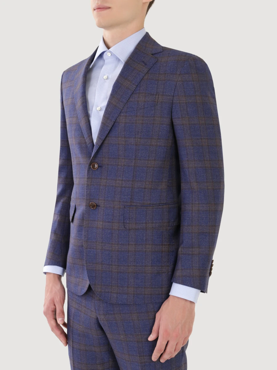 Костюм классический шерстяной STILE LATINO 1VAW51/B24 Клетка  Фото 4