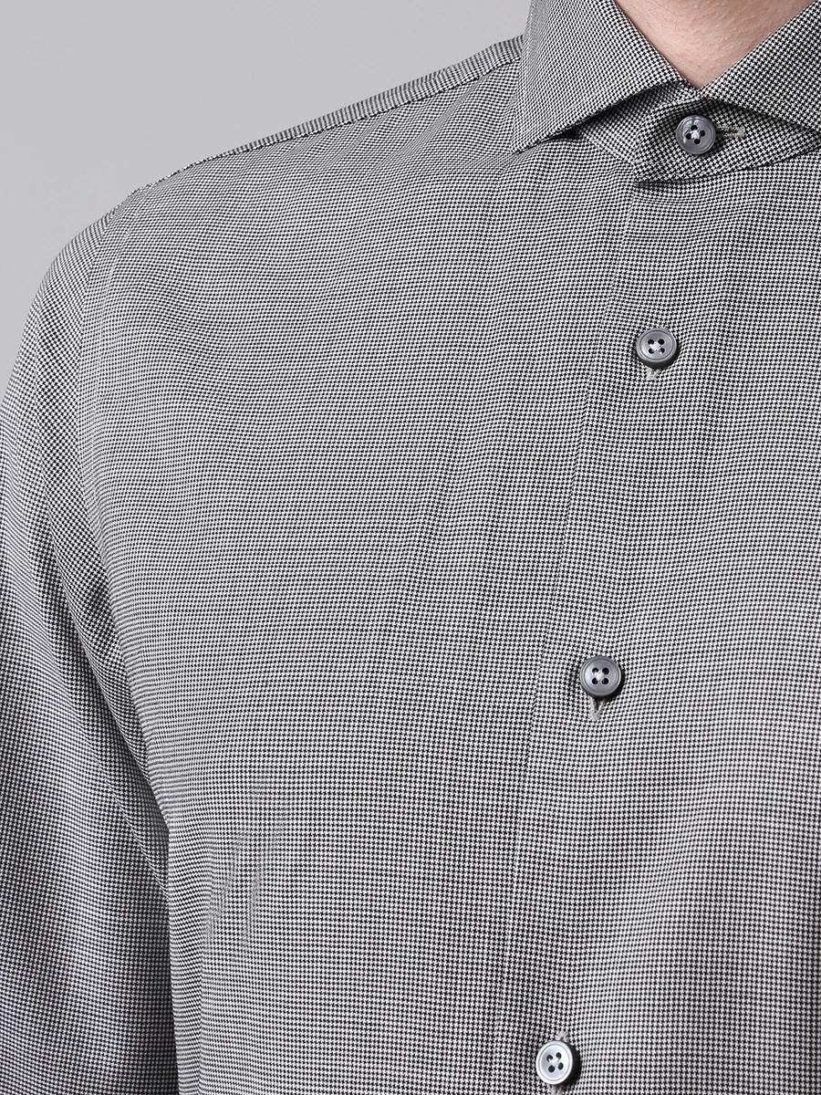 Рубашка Regular Fit шерстяная Z ZEGNA 505805 9DTWDI G, размер 50, цвет клетка - фото 5