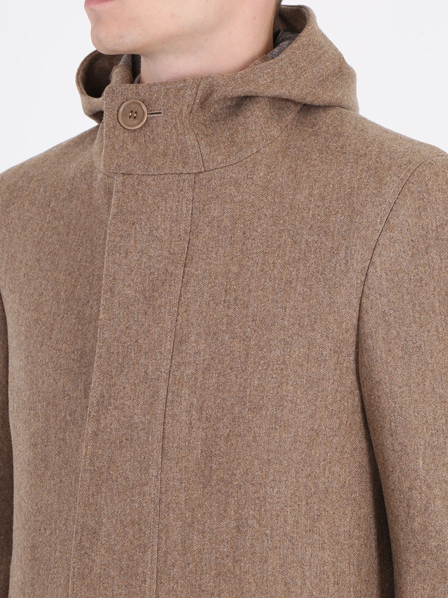 Пальто шерстяное CANALI FF01186/702 50801-R Бежевый  Фото 5