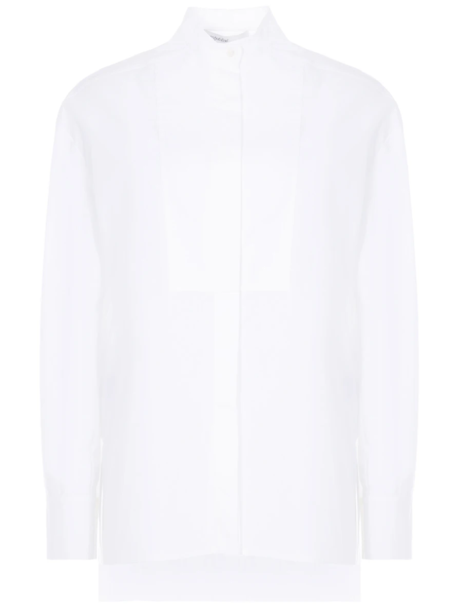 Хлопковая рубашка GENTRYPORTOFINO 4202 PS 01, размер 42, цвет белый - фото 1