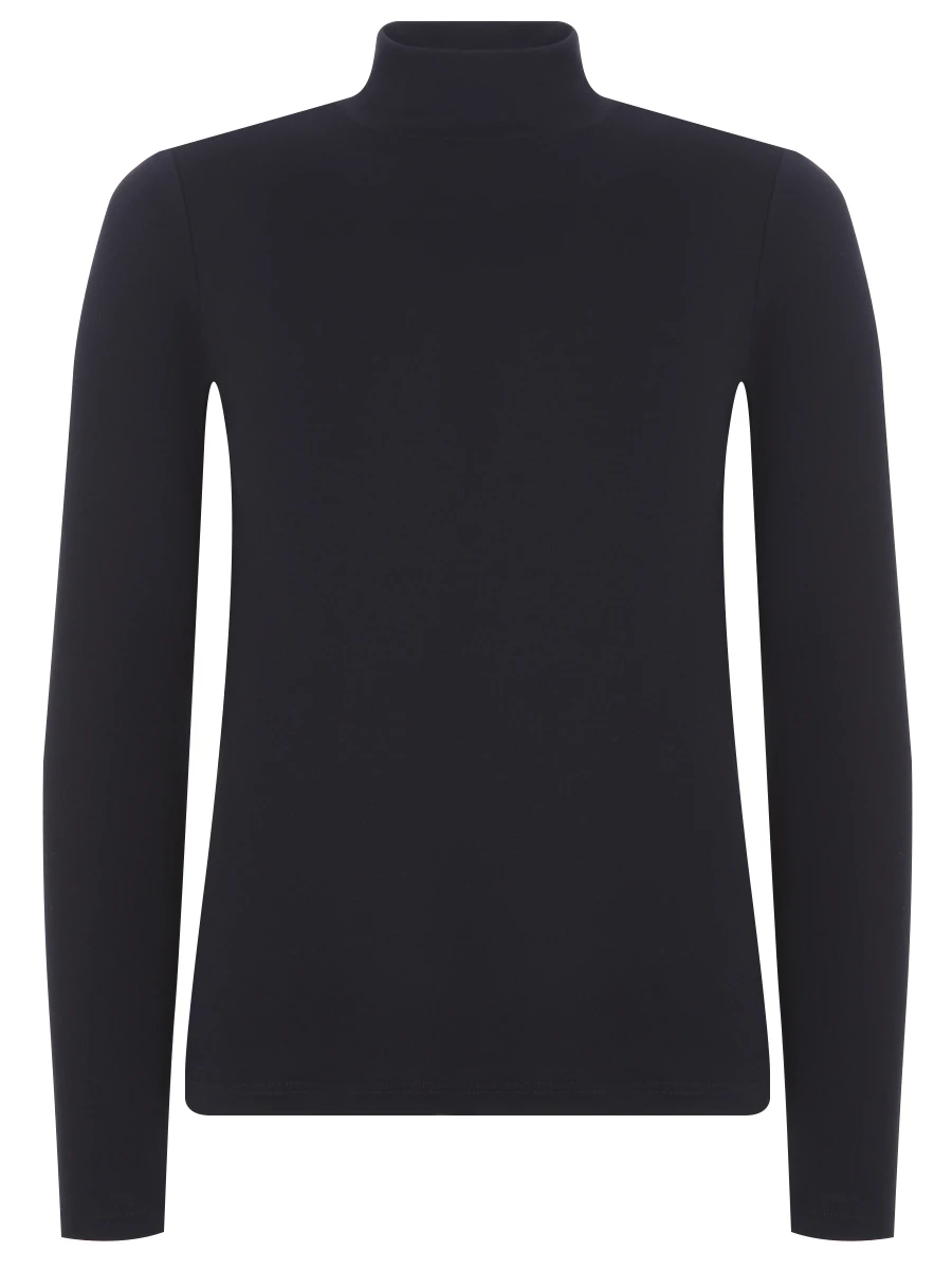 

Базовая хлопковая водолазка, Черный, 60205/80322/099