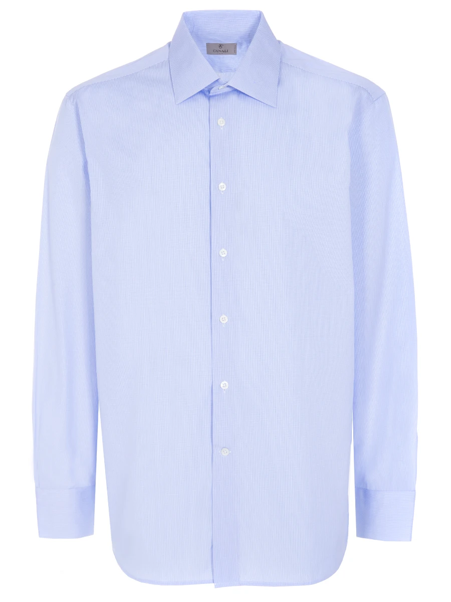 

Рубашка хлопковая Modern Fit, Голубой, 192/301MF-син.мелк кл