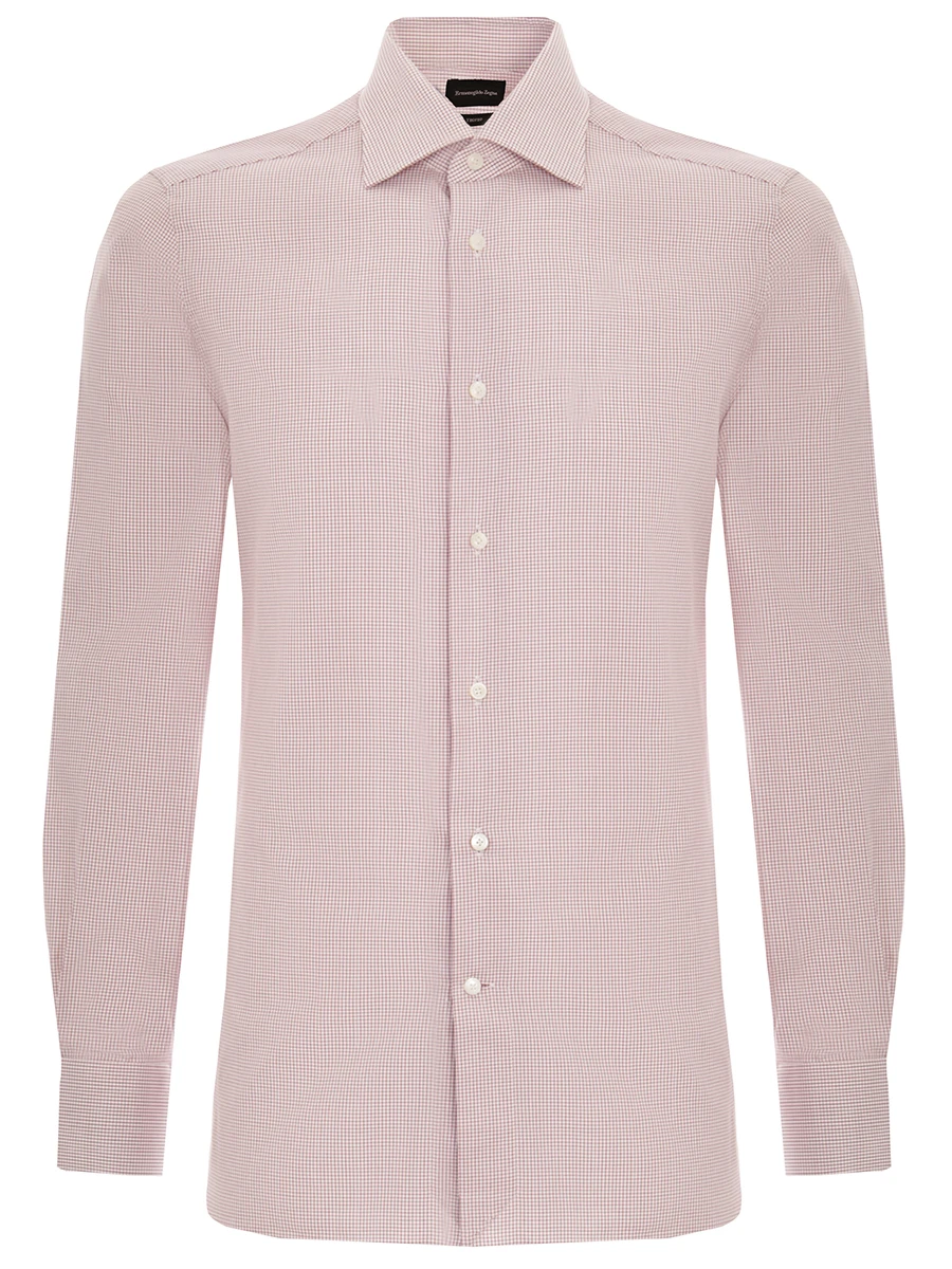 Рубашка хлопковая Tailored Fit ERMENEGILDO ZEGNA 601770, размер 54, цвет белый - фото 1