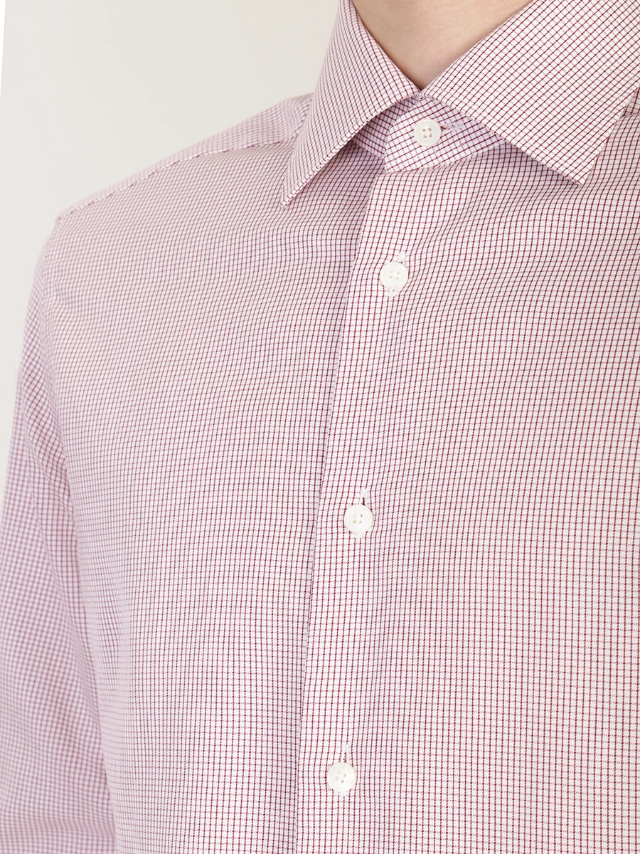Рубашка хлопковая Tailored Fit ERMENEGILDO ZEGNA 601770, размер 54, цвет белый - фото 5