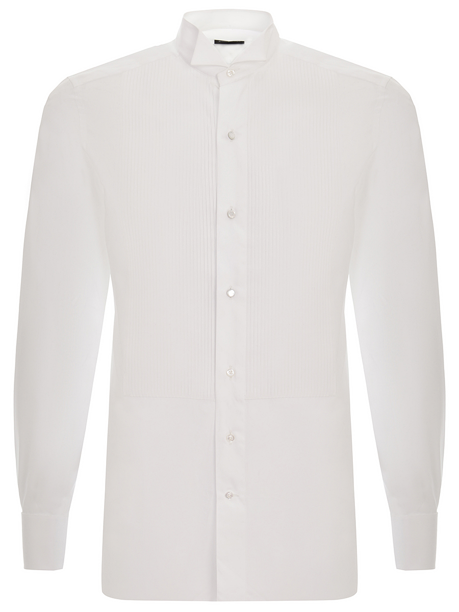 Рубашка хлопковая с манишкой ZEGNA