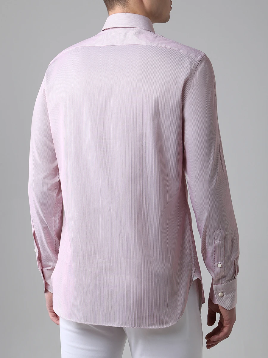 Рубашка Regular Fit хлопковая ERMENEGILDO ZEGNA 601583, размер 52, цвет красный - фото 3