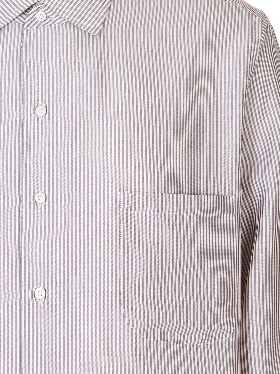 Рубашка Regular Fit шелковая LORO PIANA FAE5662/FOP7, размер 54, цвет бежевый FAE5662/FOP7 - фото 3
