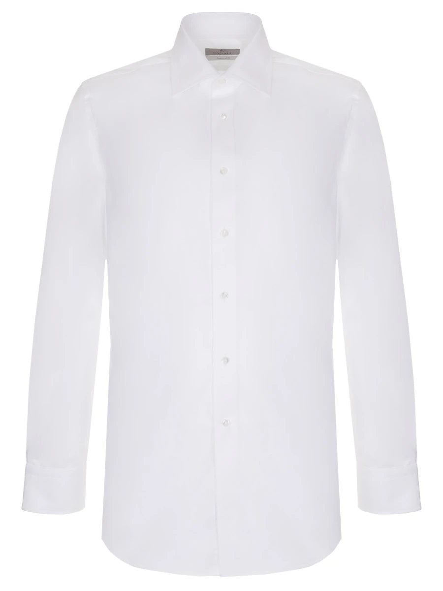 Хлопковая рубашка CANALI GR01592/002/N705 MF, размер 56, цвет белый GR01592/002/N705 MF - фото 1