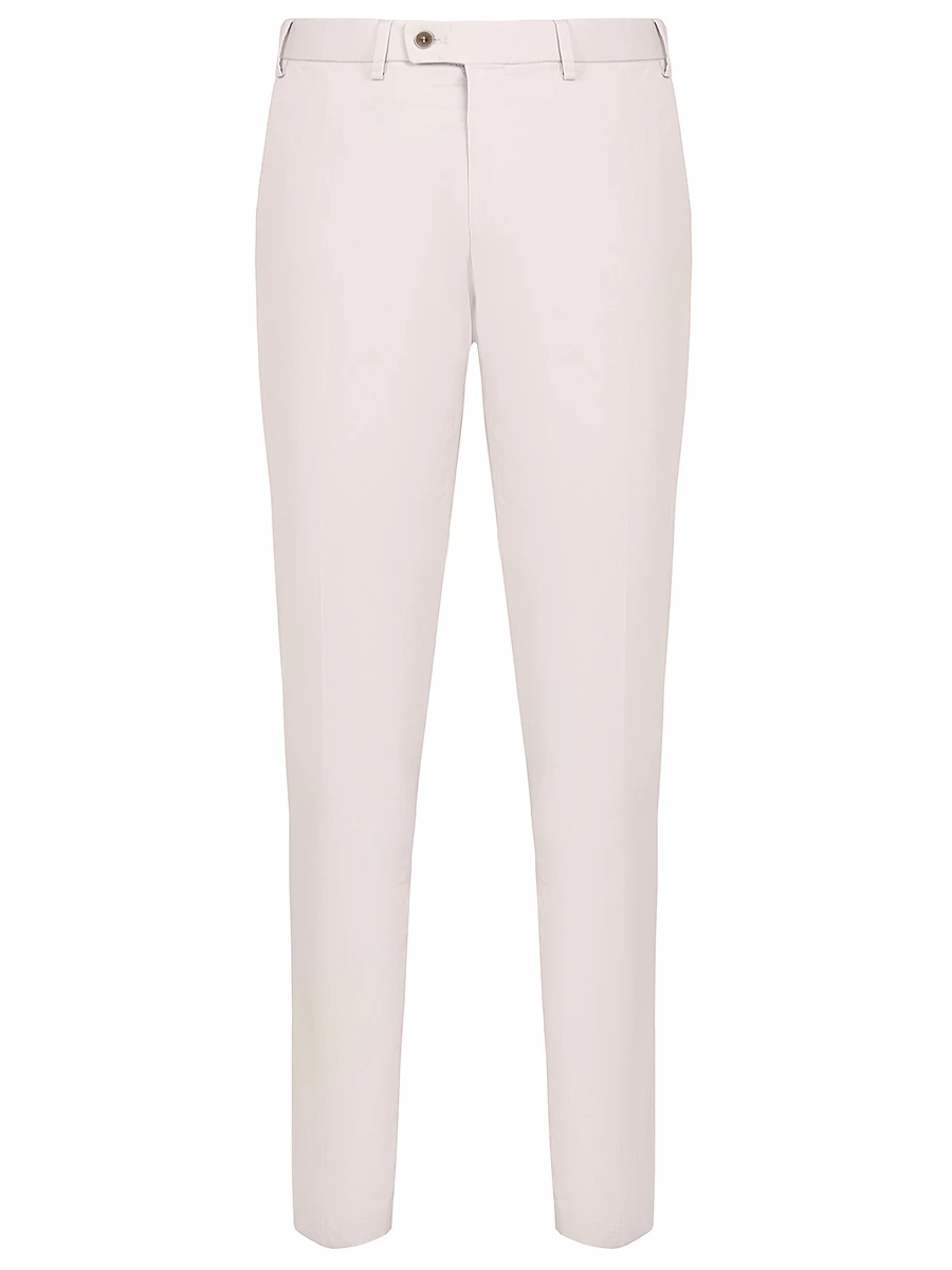 

Слаксы зауженные хлопковые, Кремовый, 73680/70