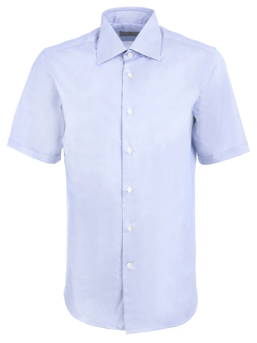 

Рубашка хлопковая Modern Fit, Голубой, 110/300MF-син.пол