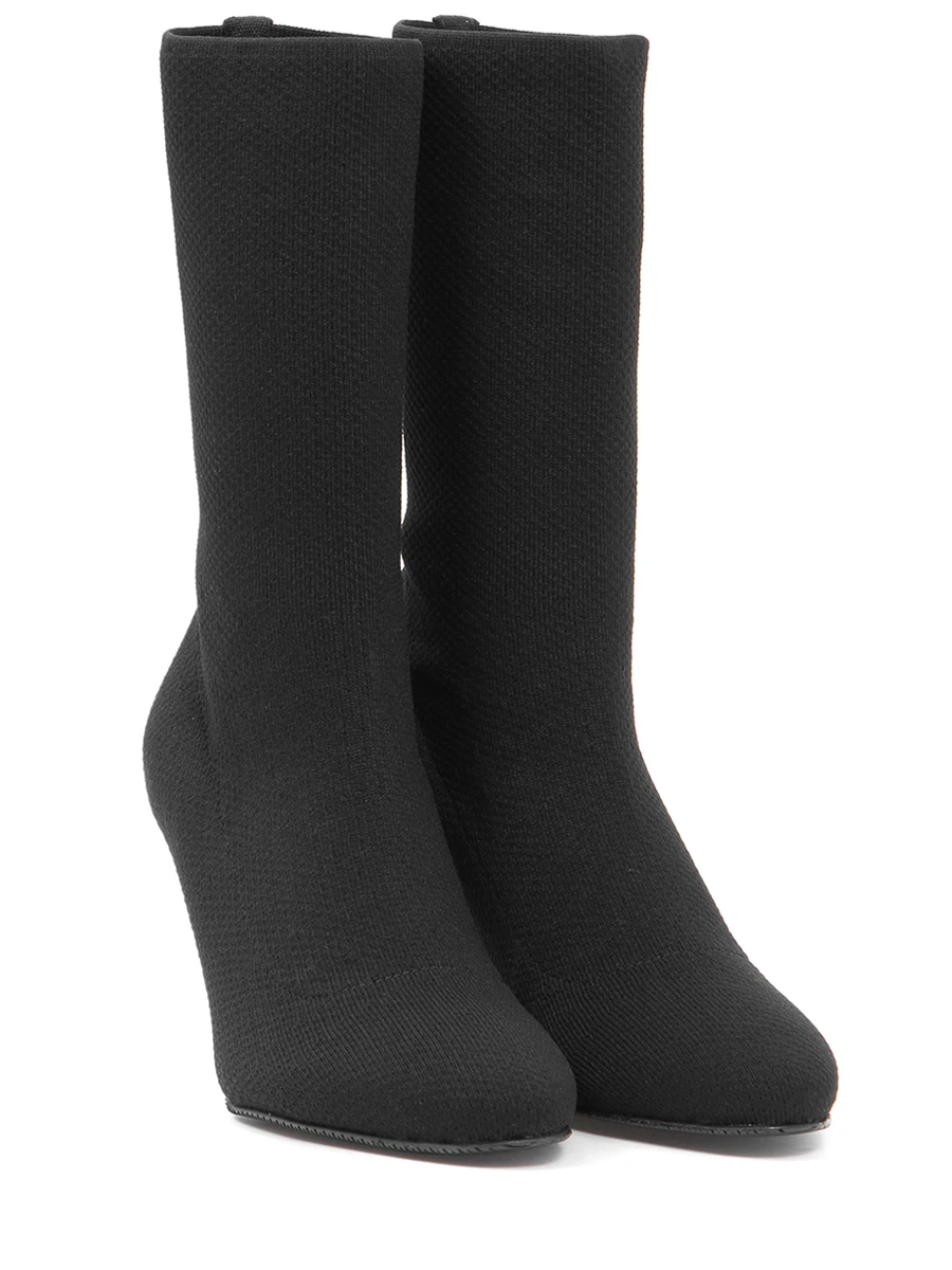 Текстильные ботильоны Violetta STUART WEITZMAN 97806/VIOLETTA 80 Черный  Фото 2