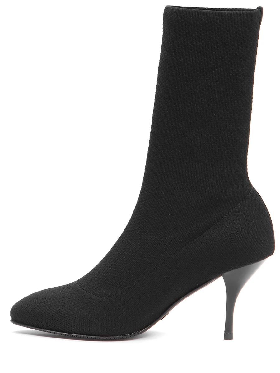 Текстильные ботильоны Violetta STUART WEITZMAN 97806/VIOLETTA 80 Черный  Фото 3