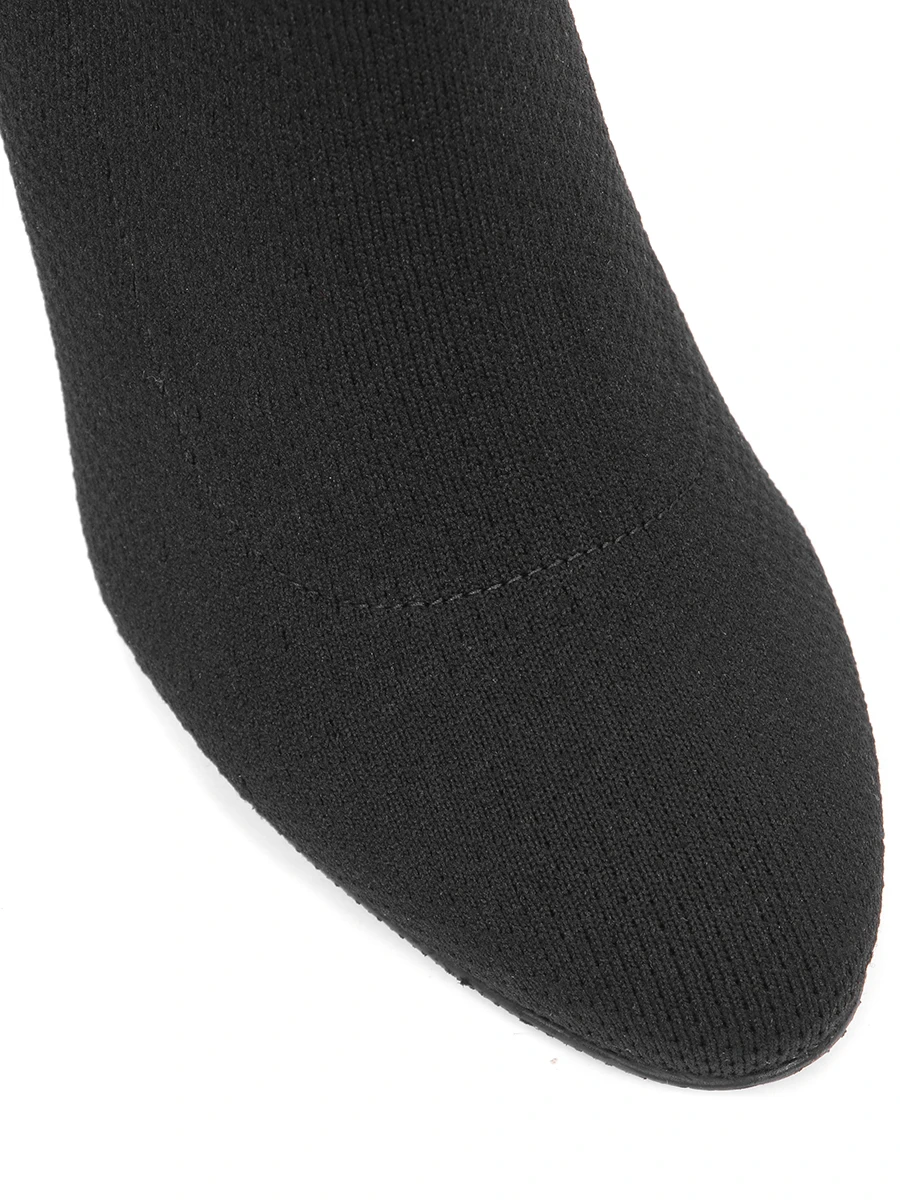 Текстильные ботильоны Violetta STUART WEITZMAN 97806/VIOLETTA 80 Черный  Фото 5