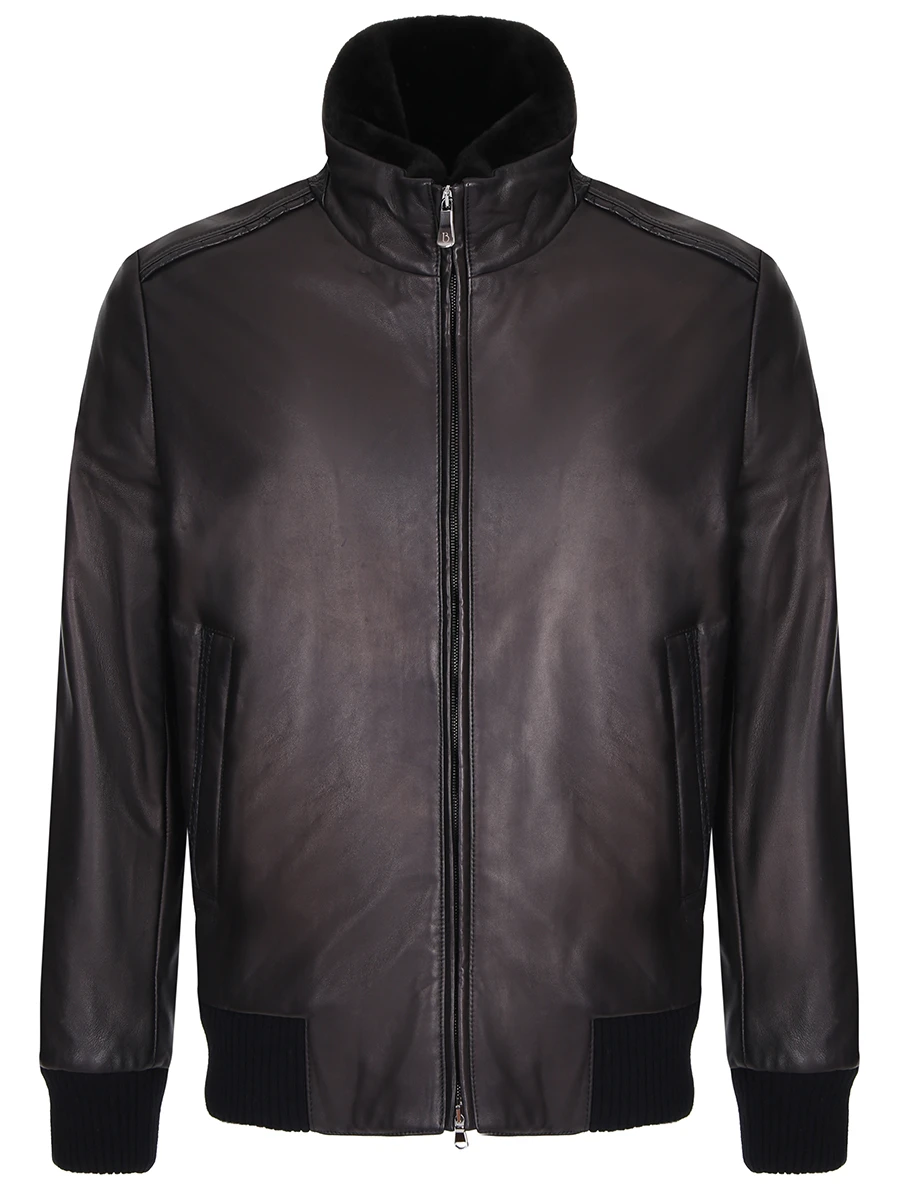 Куртка кожаная BILANCIONI A8UGP004 006 Черный 