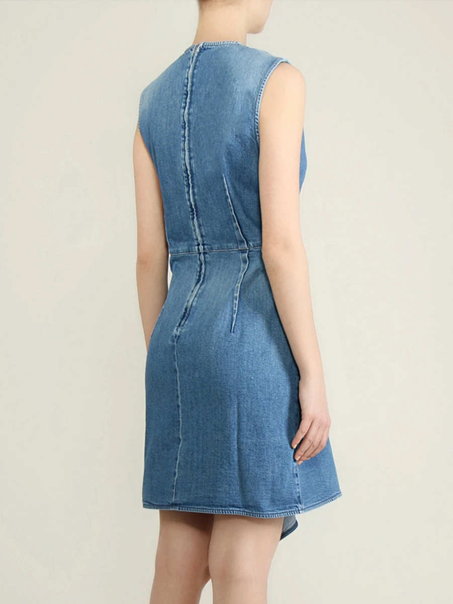 Джинсовое платье STELLA MCCARTNEY 500942 Деним Синий  Фото 3