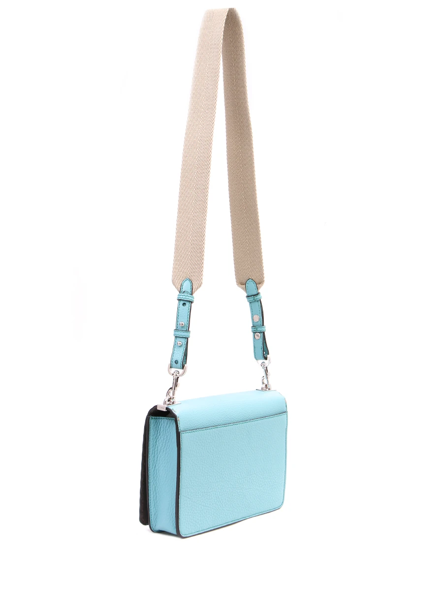Сумка кожаная FENDI 8BT296 NDU F0DY0 Голубой  Фото 2
