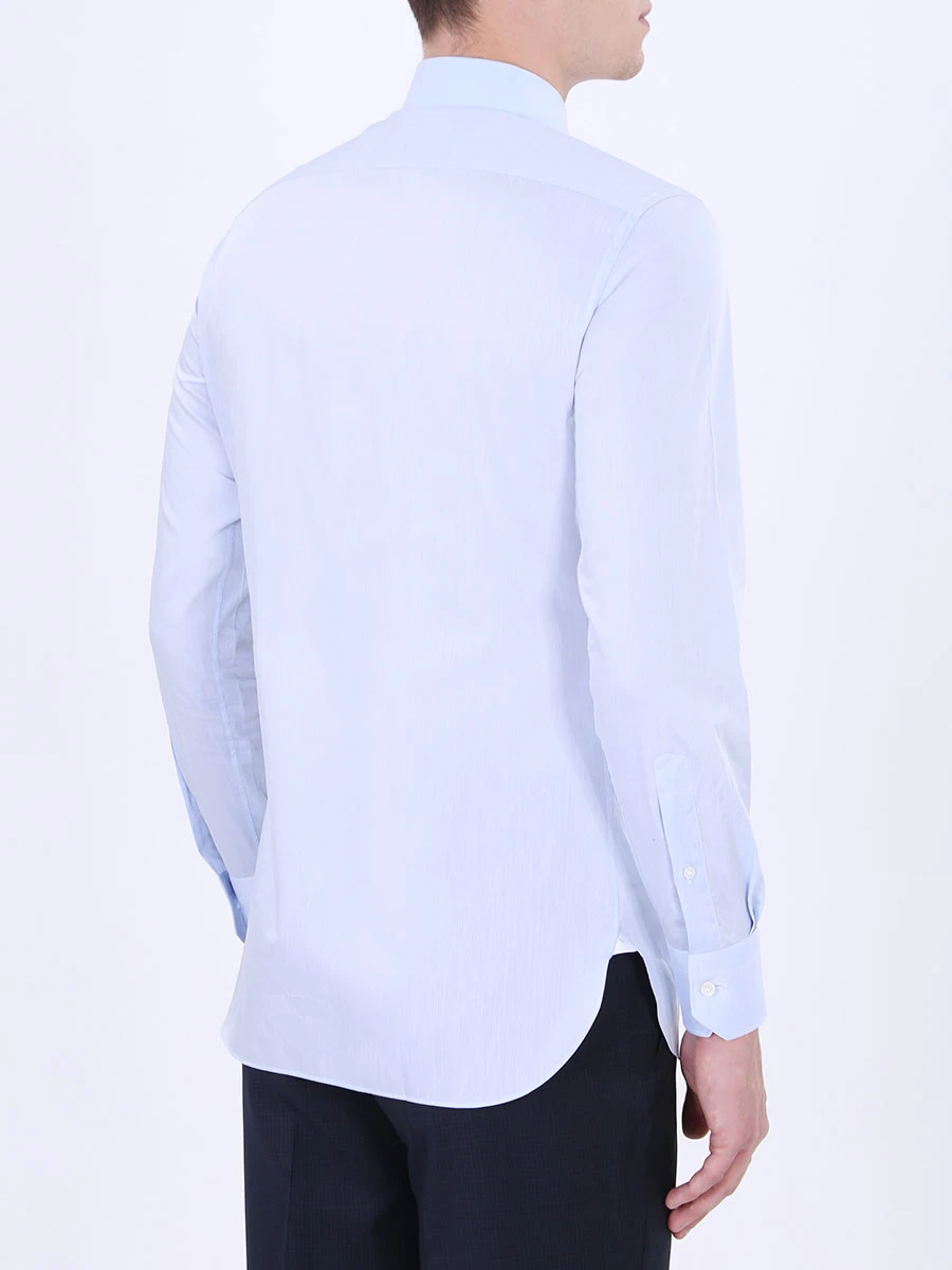 Рубашка tailored fit хлопковая ERMENEGILDO ZEGNA 601211 9MS0PA R, размер 50, цвет голубой - фото 3