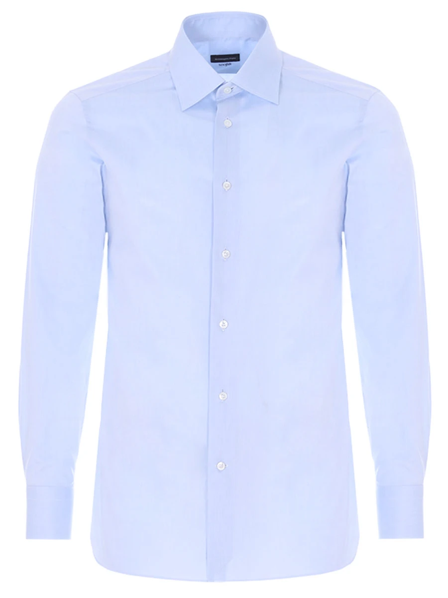 Рубашка tailored fit хлопковая ERMENEGILDO ZEGNA 601211 9MS0PA R, размер 50, цвет голубой - фото 1