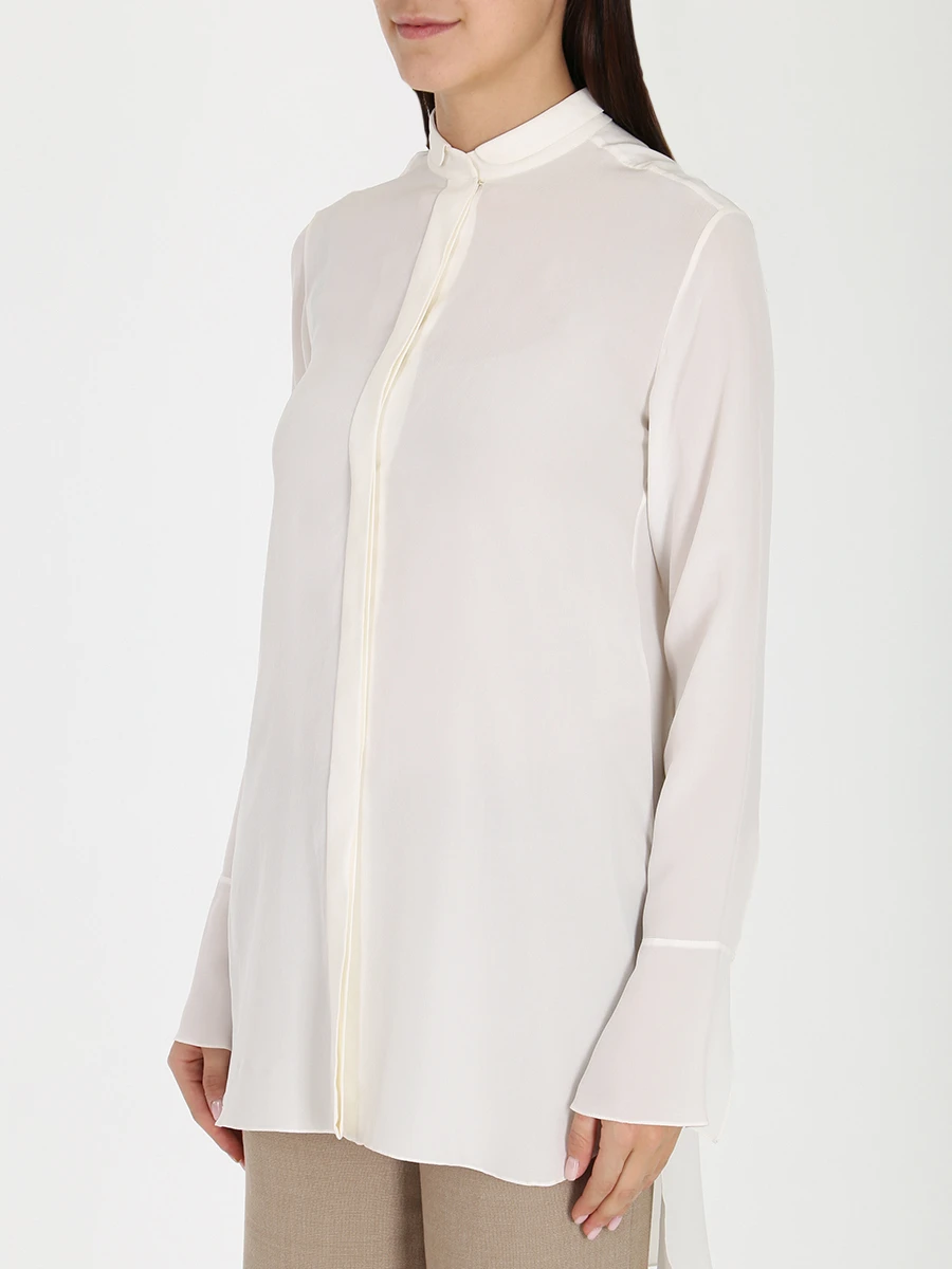 Блуза шелковая CHLOE 14AHT58/14A004б Белый, размер 44 14AHT58/14A004б Белый - фото 4