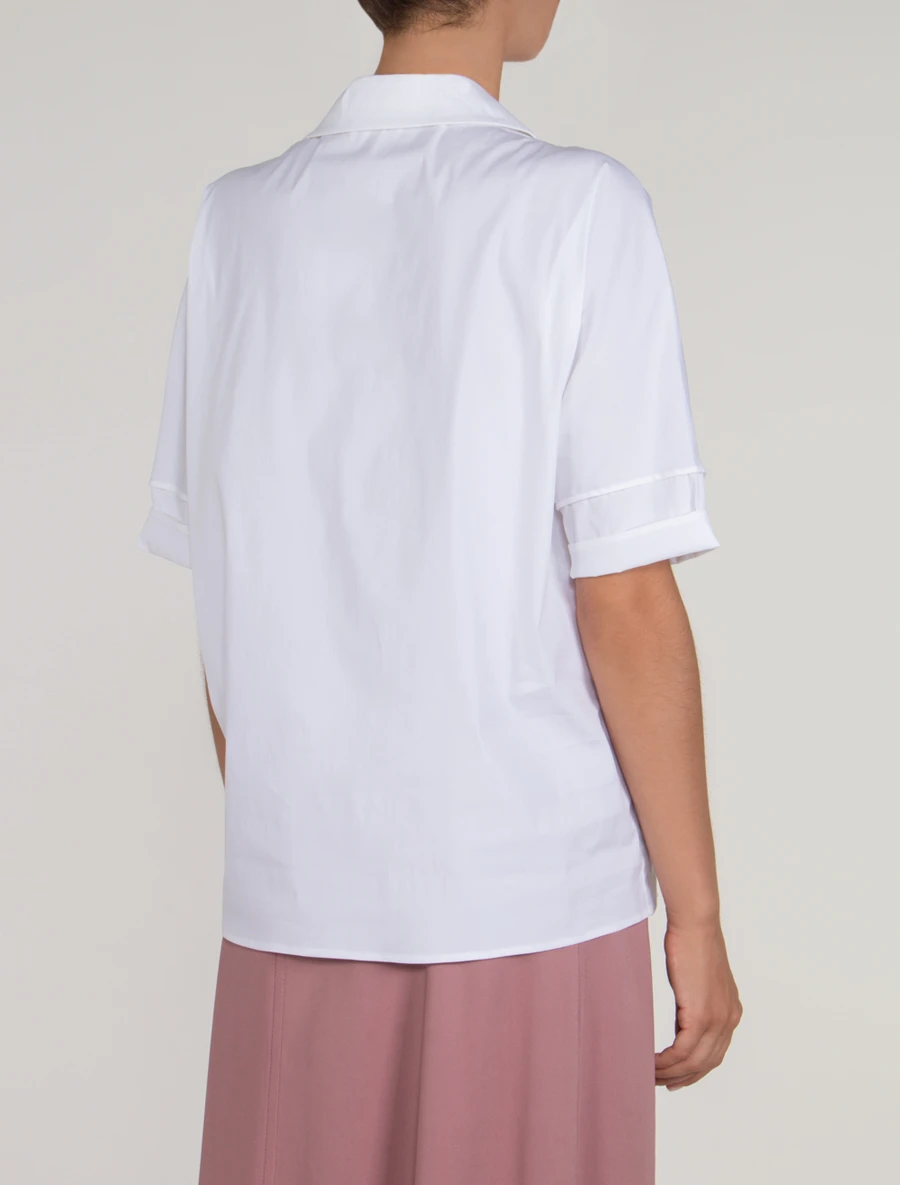 Однотонная блуза TEREKHOV SH037/3002.100/S16/бел, размер 44, цвет белый SH037/3002.100/S16/бел - фото 3