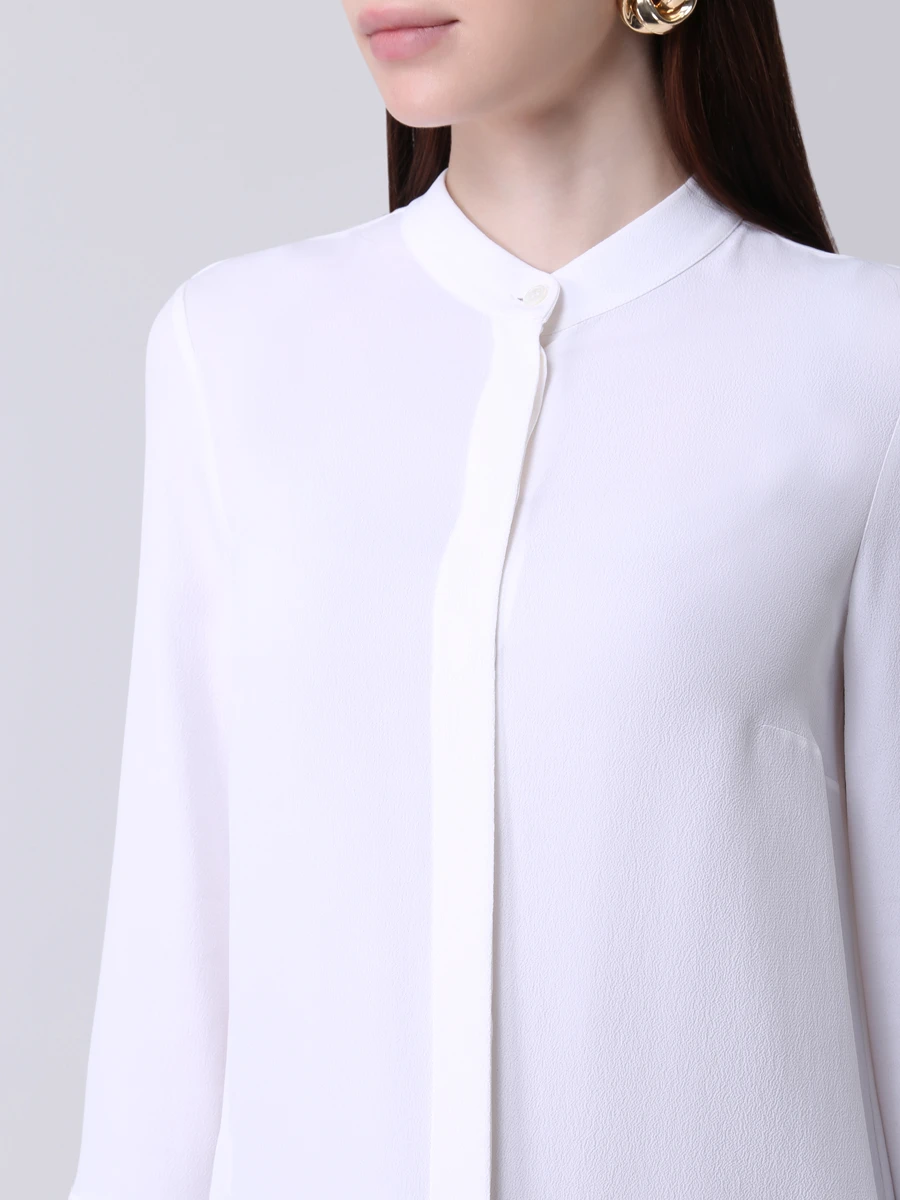 Блуза однотонная MICHAEL KORS 315AKH046-удл. Белый, размер 50 - фото 5