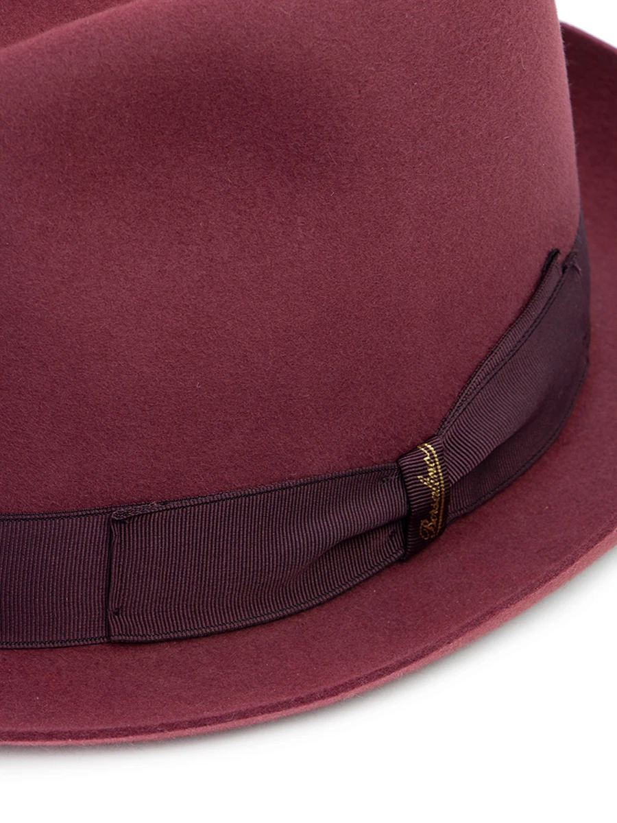 Шляпа с полями BORSALINO 1160/4481/бордо Бордовый  Фото 3