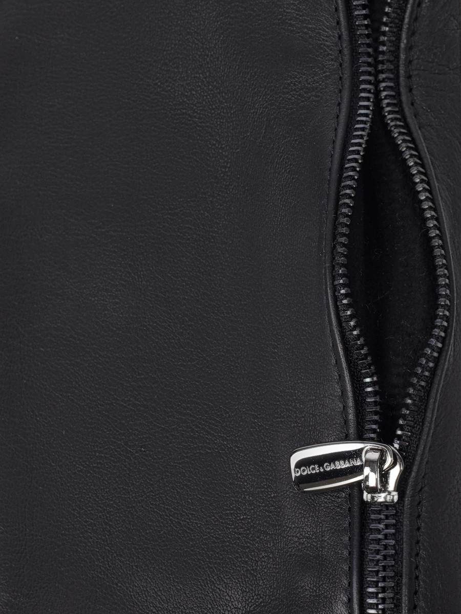 Перчатки DOLCE & GABBANA bf0110замок Черный  Фото 4