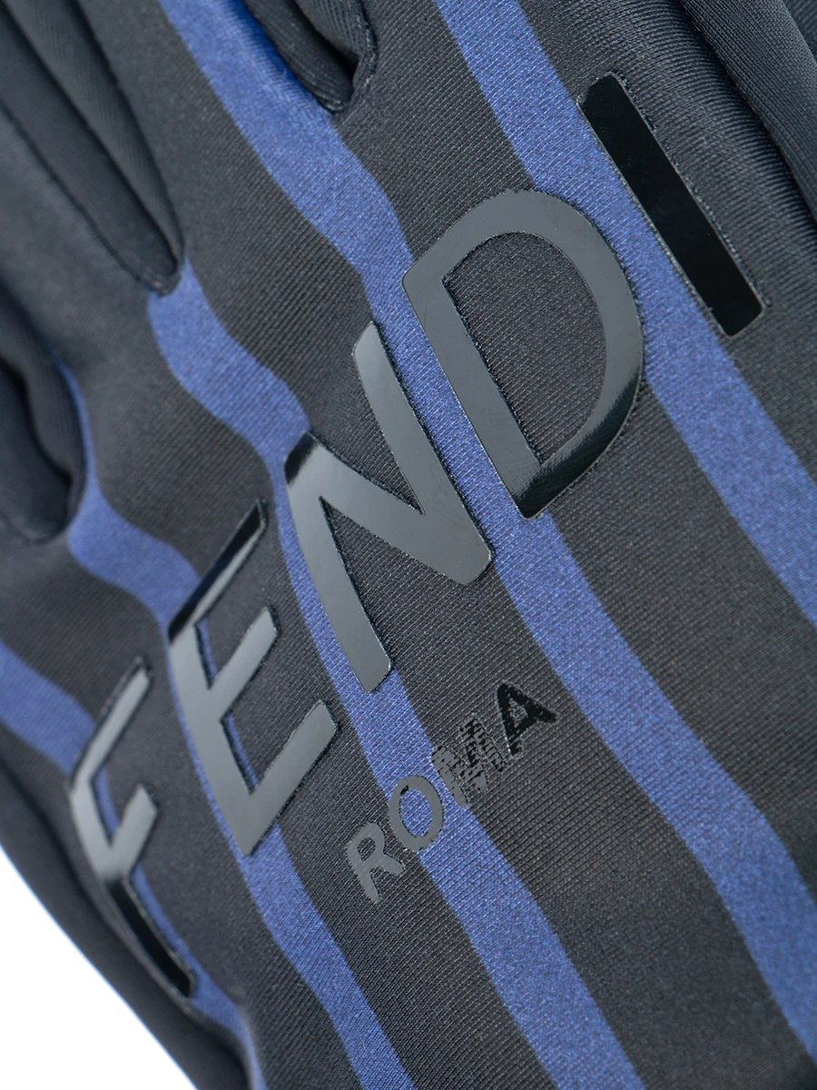 Текстильные перчатки FENDI FAD018 A47S F13PE Полоска  Фото 3