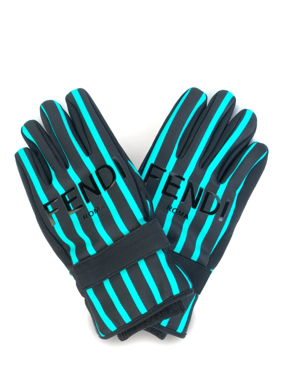 Текстильные перчатки FENDI FAD018 A47S F13W1 Бирюзовый 