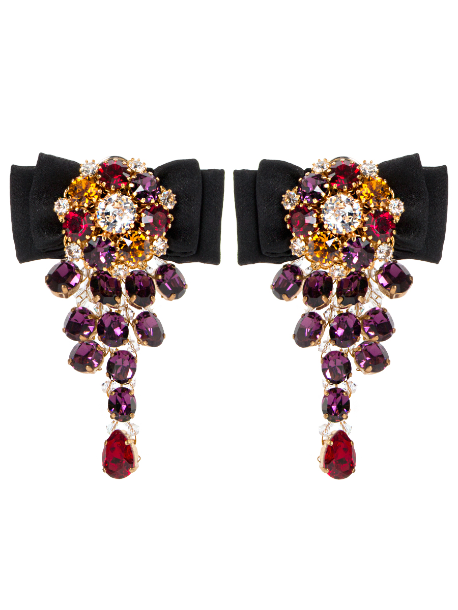 Серьги-клипсы с декором DOLCE & GABBANA