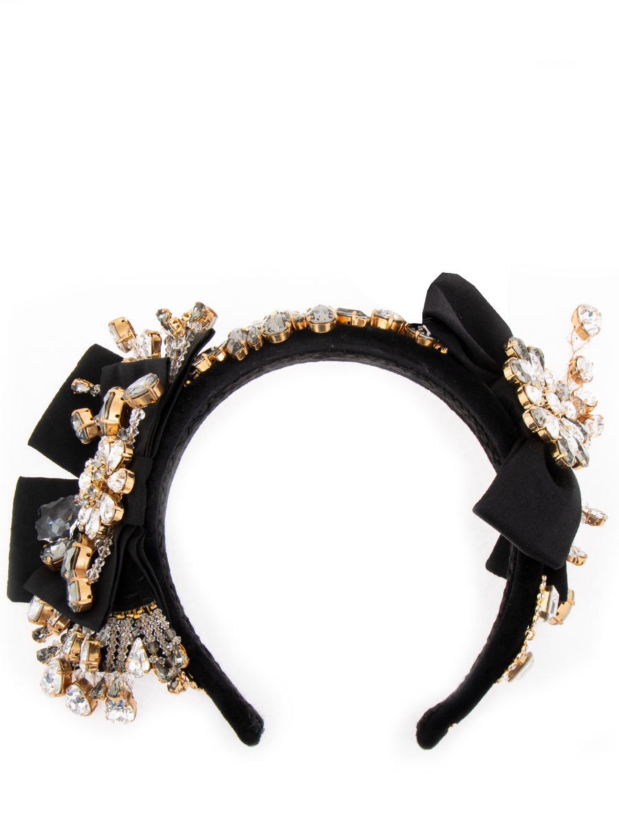 Ободок с бантами и стразами DOLCE & GABBANA