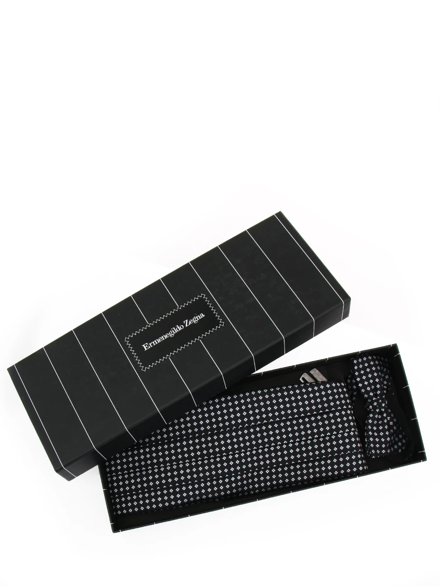 Комплект бабочка и кушак ZEGNA zcq17-15/ Черный цветок Мультиколор  Фото 2