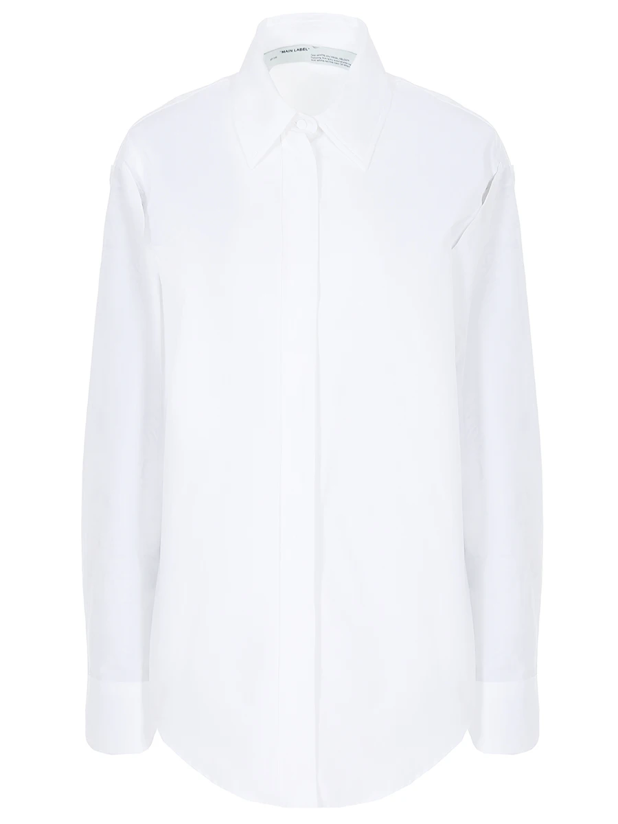 Рубашка хлопковая OFF-WHITE OWGA066F197440510199, размер 40, цвет белый - фото 1