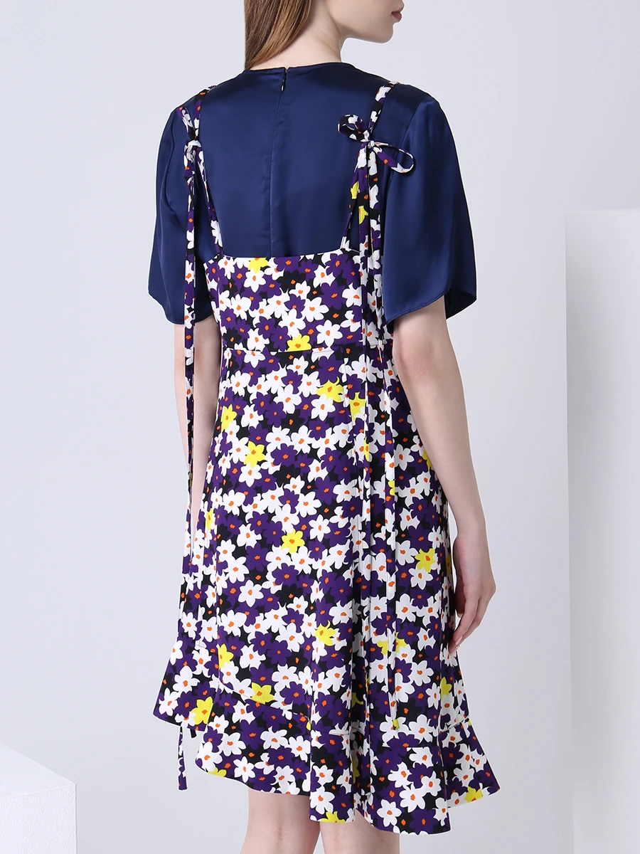 Платье с принтом KENZO f852ro03453g purple Синий  Фото 3
