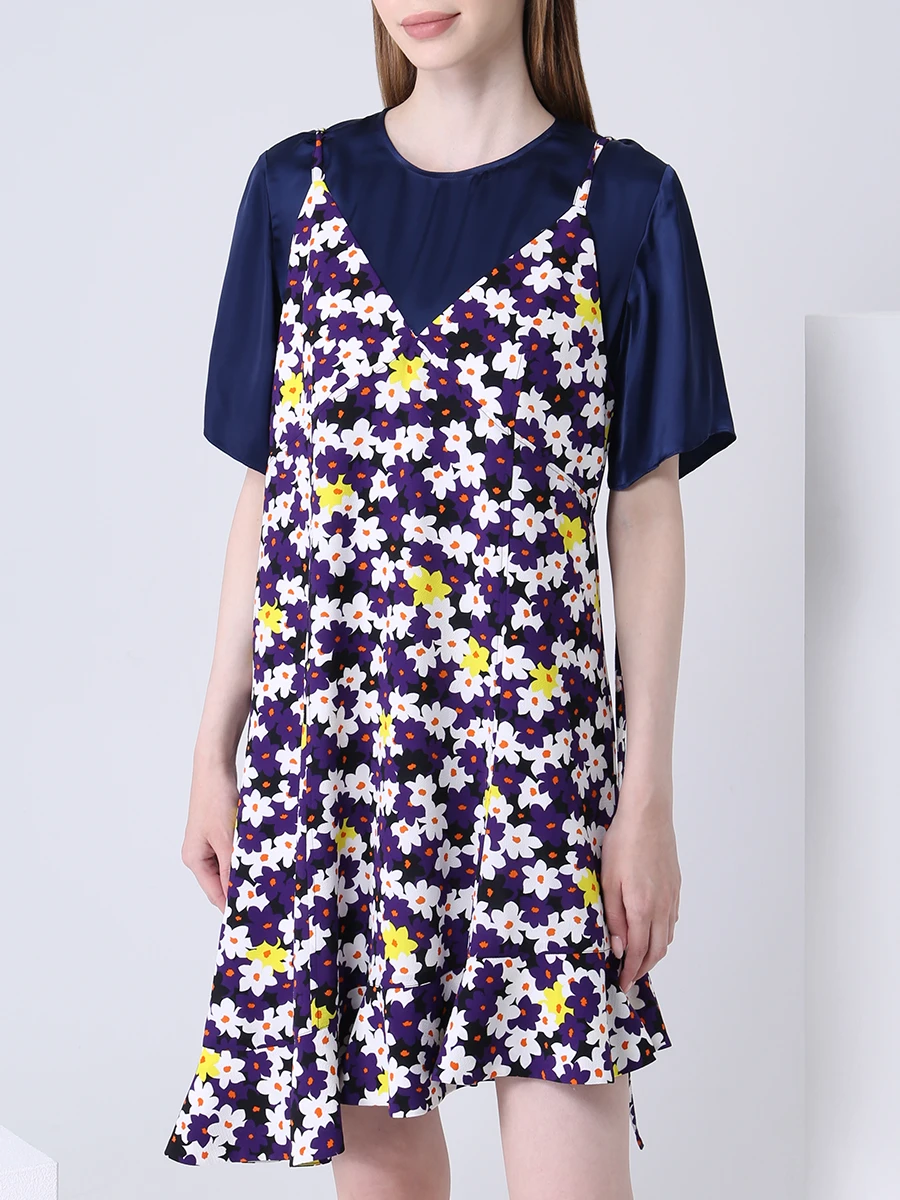 Платье с принтом KENZO f852ro03453g purple Синий  Фото 4
