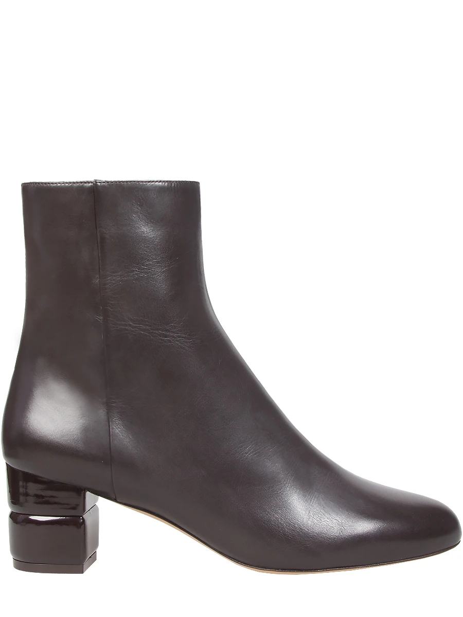 

Кожаные ботильоны, Коричневый, 0619734/шокол