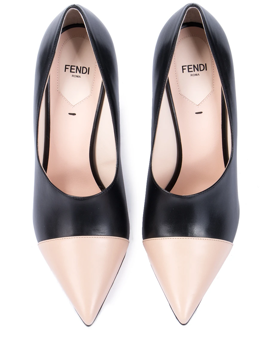 Кожаные туфли FENDI 8t6700 a15x f1137 Бежевый  Фото 2