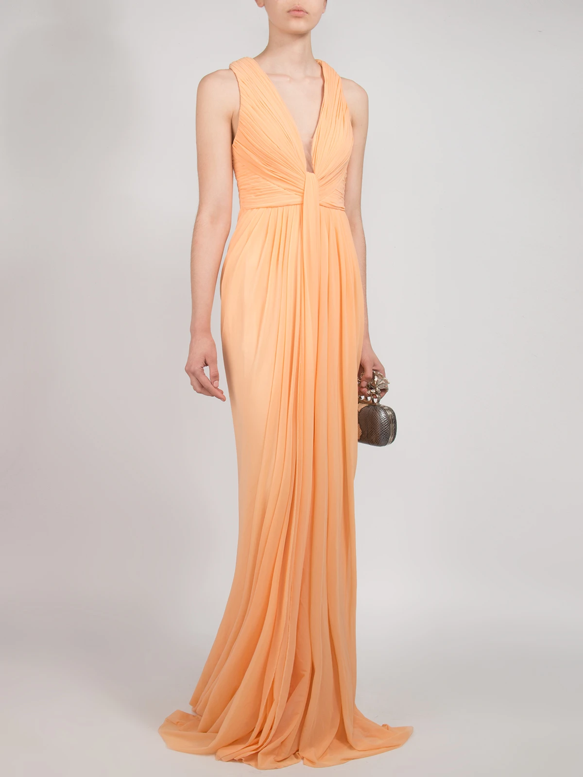 Вечернее платье FOREVER UNIQUE ab1503 lowri peach Оранжевый  Фото 2