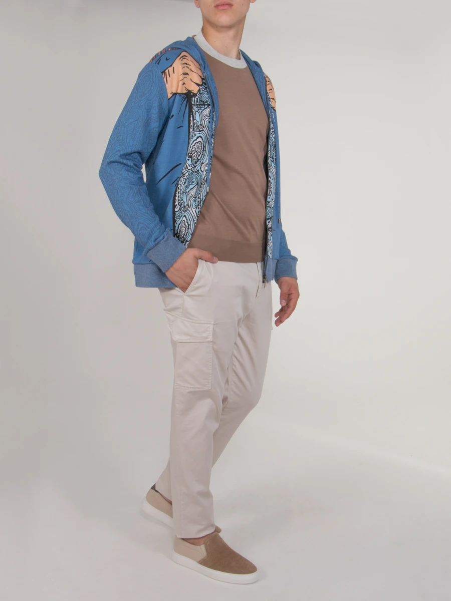 Олимпийка с принтом ETRO u1y840 4083 251 Синий  Фото 2