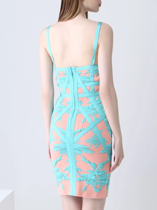 Платье коктейльное FOREVER UNIQUE ab0607 rica peach Мультиколор  Фото 3