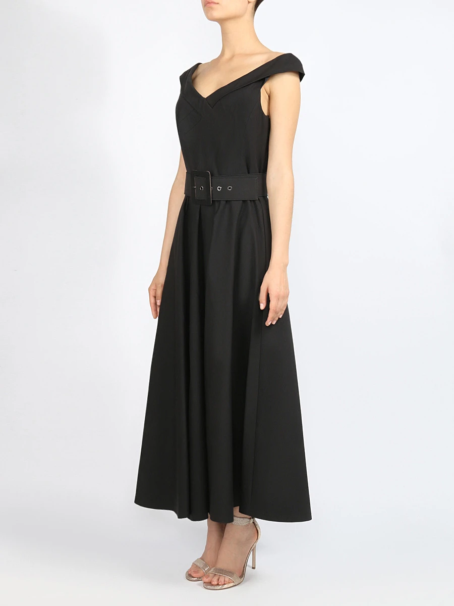 Хлопковое платье MICHAEL KORS krk477pkk028 790 Черный  Фото 4