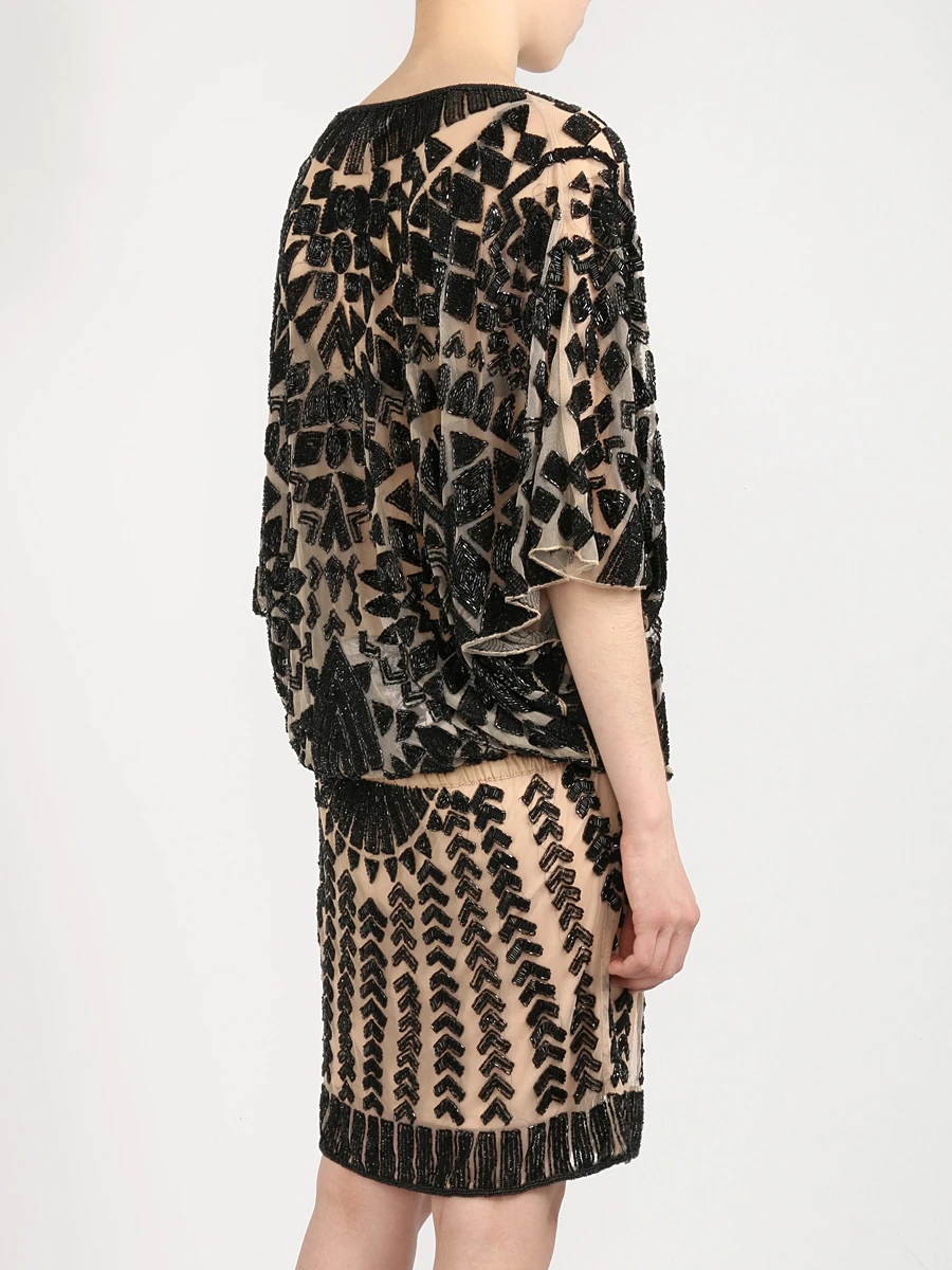 Платье с пайетками FOREVER UNIQUE ab2902 sharla black Черный  Фото 3