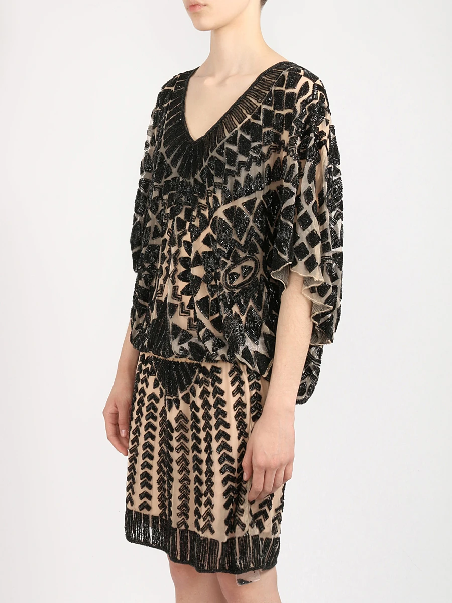 Платье с пайетками FOREVER UNIQUE ab2902 sharla black Черный  Фото 4